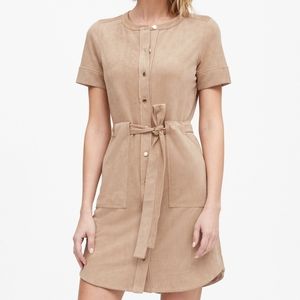Gorgeous Vegan Suede shirt dress